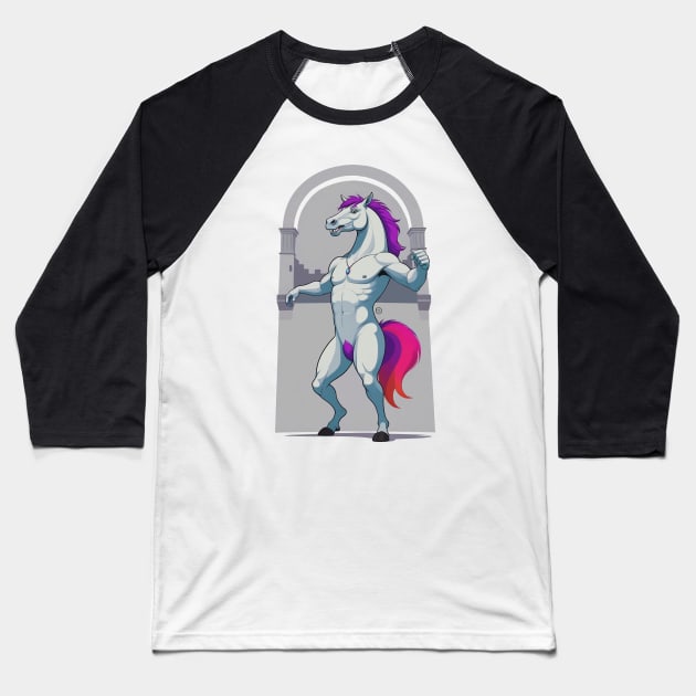 Victorious centaur Baseball T-Shirt by So Red The Poppy